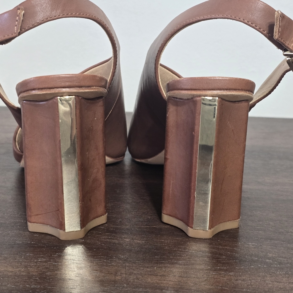 Antonio Melani Brinay Leather Slingback W/Block Heels Women's Size 6.5M - Picture 9 of 12